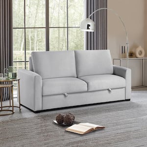 Harper & Bright Designs 88.5 in. W Square Arm 3-Seats Linen Sofa with  Removable Back, Seat Cushions and 4-Comfortable Pillows in Cream Beige  WYT112AAA - The Home Depot