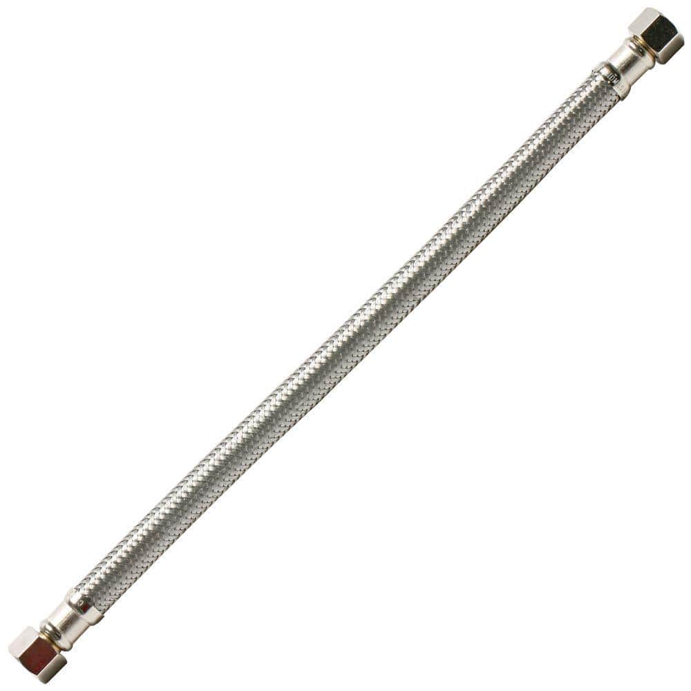 Fluidmaster B6F16 Braided Stainless Steel Faucet Connector 16 inch