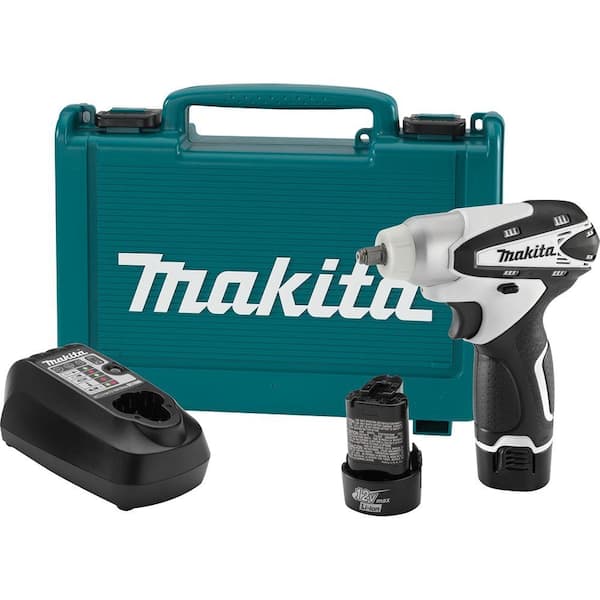 Makita 12-Volt Max Lithium-Ion 3/8 in. Cordless Square Drive Impact Wrench Kit with (2) 12-Volt Batteries