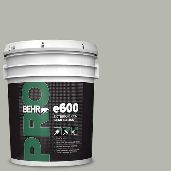 BEHR PRO 5 gal. #ECC-27-2 Stone Mill Semi-Gloss Exterior Paint