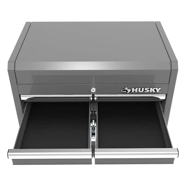 Husky 27 in. 11-Drawer Tool Chest and Cabinet Combo in Glossy Gray