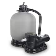Filtration Area sq. 2 ft. 19 in. Sand Filter Above Ground Swimming Pool Pump 4500GPH 1.5HP Pump with Stand