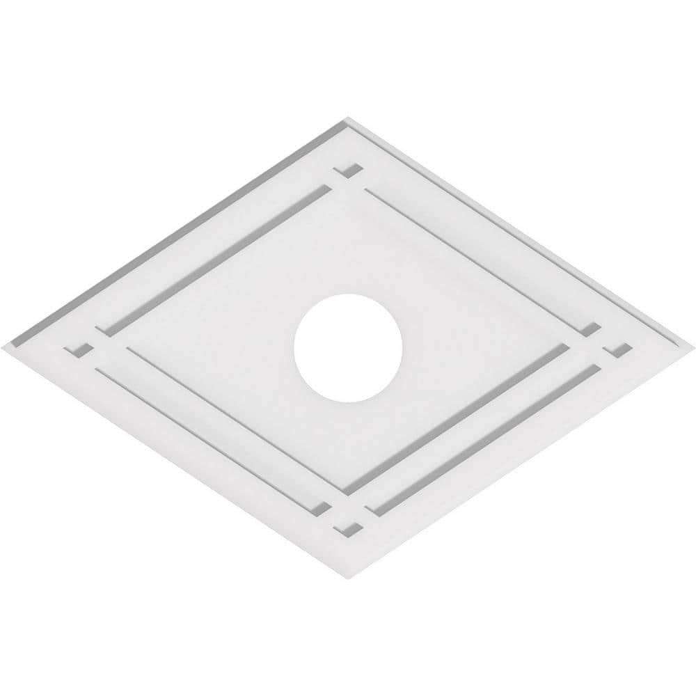 32 in. W x 21-3/8 in. H x 5 in. ID x 1 in. P Diamond Architectural Grade PVC Contemporary Ceiling Medallion price history on PriceWatchPro
