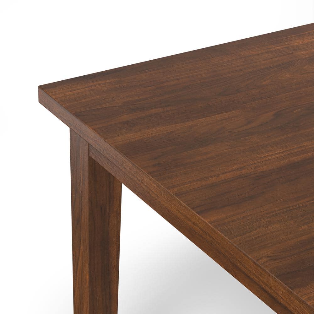Eastwood 66" Walnut Contemporary Rectangular Dining Table