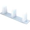 Sliding Closet Door Bottom Guide, 4-3/16 in., Plastic, White (2-pack)