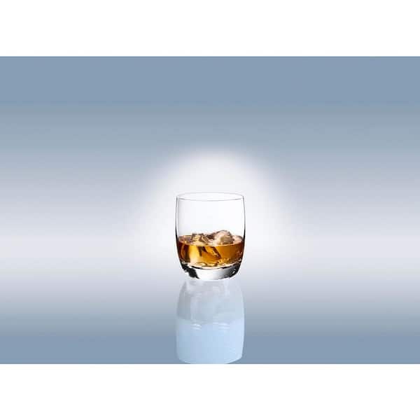 LIGHTEN LIFE Whiskey Glasses with Ice Molds-(2 Crystal Bourbon