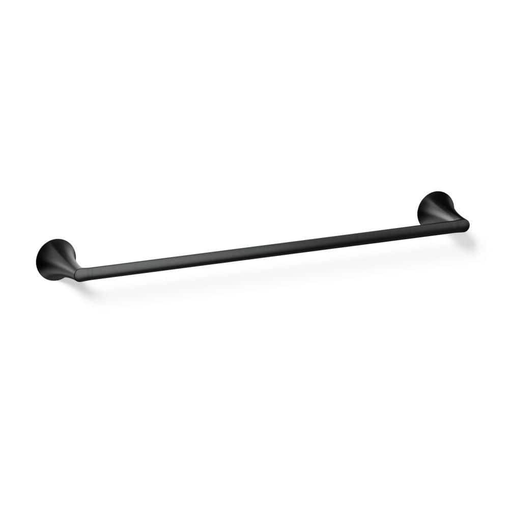 Buckley 24 In. Wall Mounted Single Towel Bar In Matte Black price history on PriceWatchPro