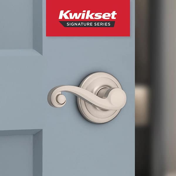 Kwikset Lido Satin Nickel Left-Handed Half-Dummy Door Handle 788LL
