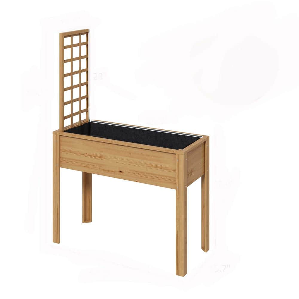 36.5 in. W Wood Outdoor Raised Beds