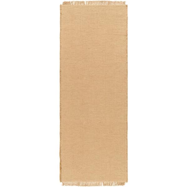 Livabliss Becki Owens Kimi Solid Tan 2 ft. x 7 ft. Solid Indoor Area Rug