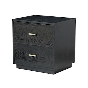 15.75 in. Black End Table with Drawer 735602SQD