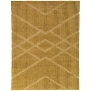 Area Rug Gold Diamond Pattern BALTA Ascalon Gold 5 ft. x 7 ft. Geometric Area Rug 3124832 - The Home ...
