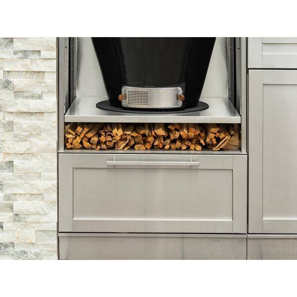 Fobest 7 Piece Modular Stainless Steel Outdoor Kitchen Suite with Under  Counter Refrigerator Drawer