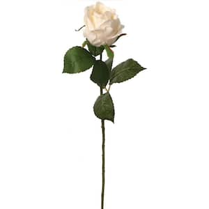 4 in. White Artificial Rose Bud Floral Arrangements, (Set of 48) Exquisite Lifelike Blooms Home Decoration and Events