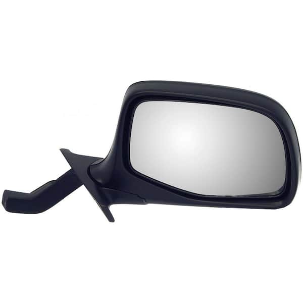 Side View Mirror - Right, Manual, Paddle Design, Black