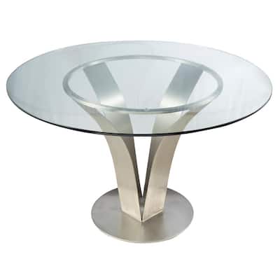 Round Glass Kitchen Dining Tables, Round Glass Tables For Kitchen