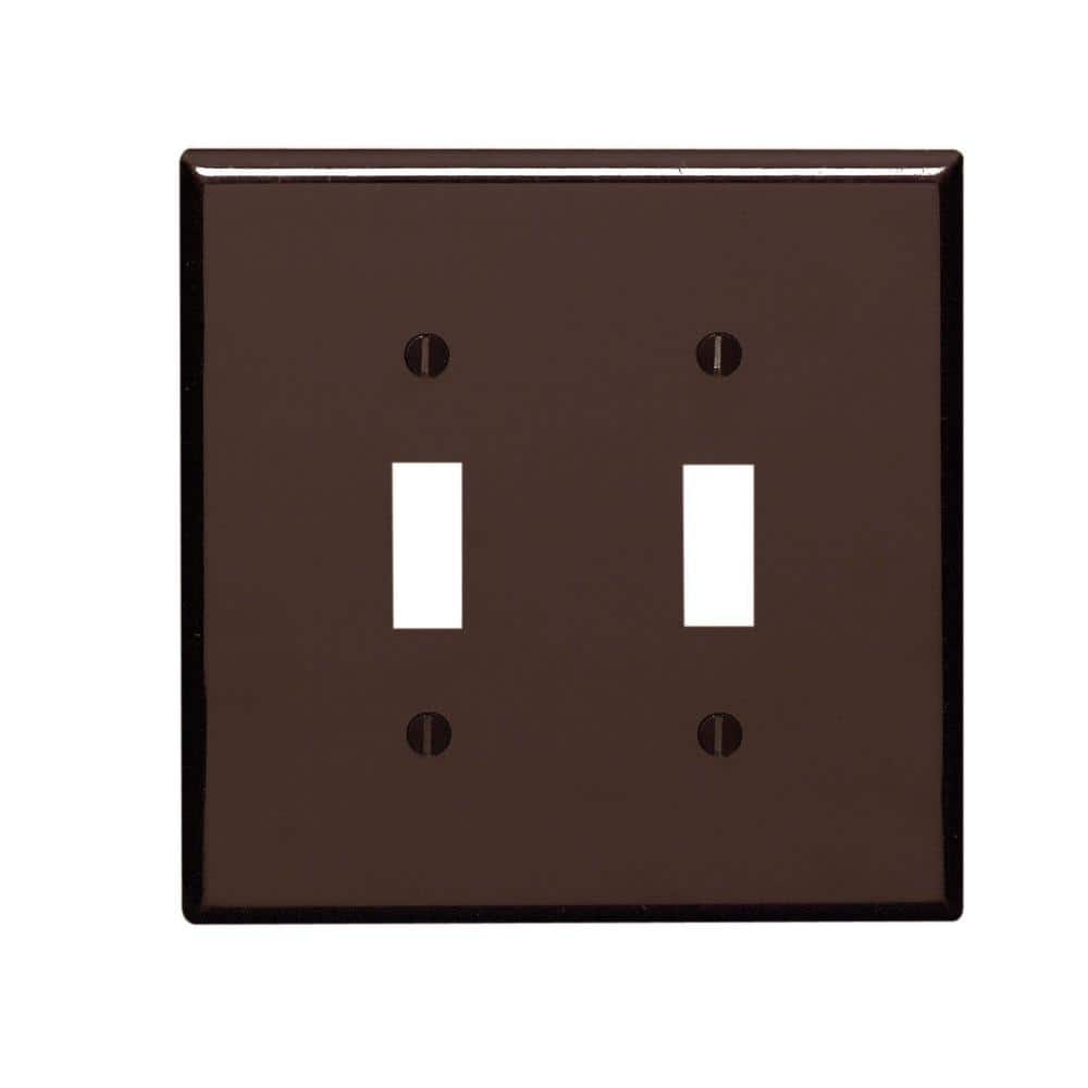 2-Gang Brown Toggle Plastic Jumbo/Oversized Wall Plate (1-Pack) 85109 price history on PriceWatchPro