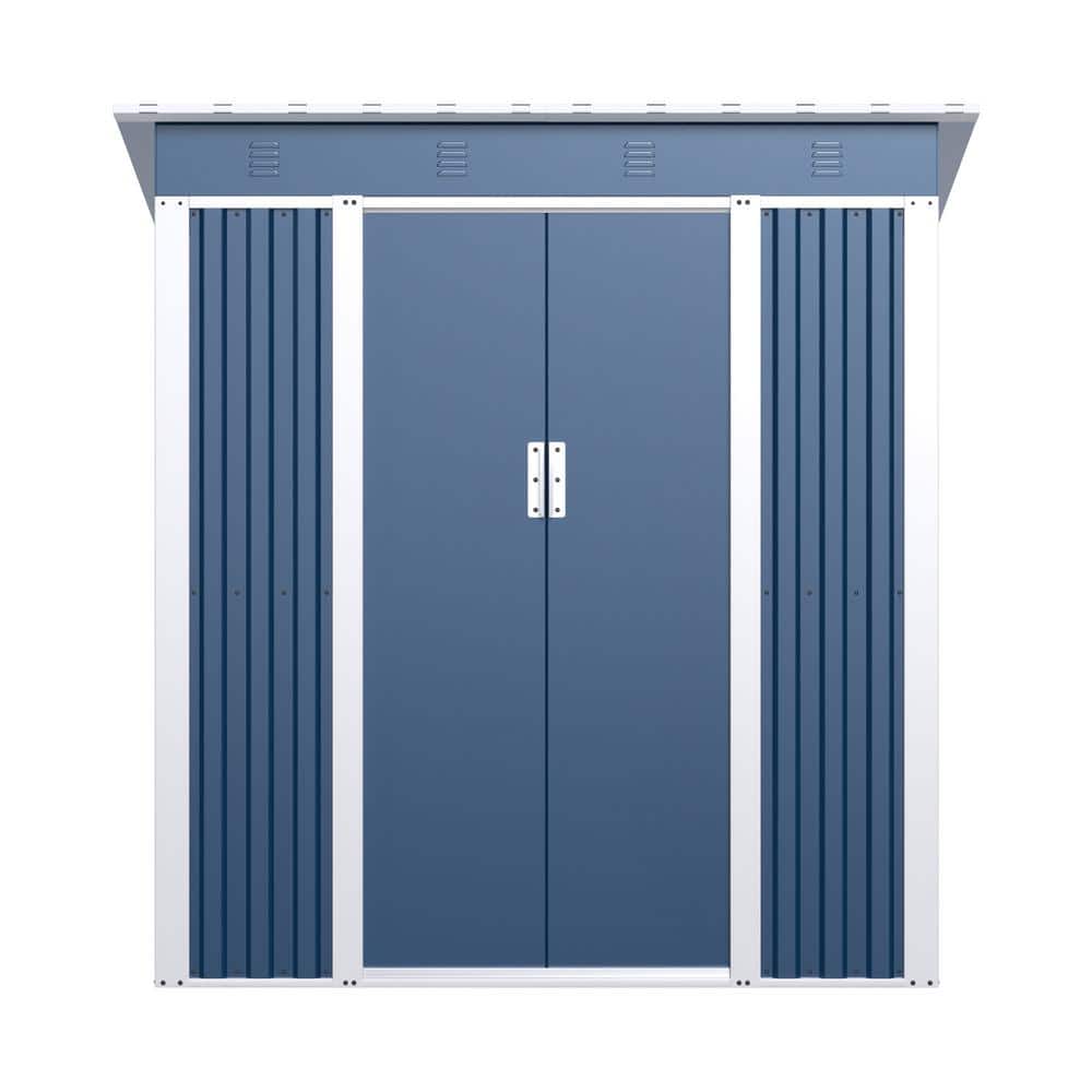 Professional Install Metal Shed 6 ft. W x 4 ft. D Metal Shed with Sliding D