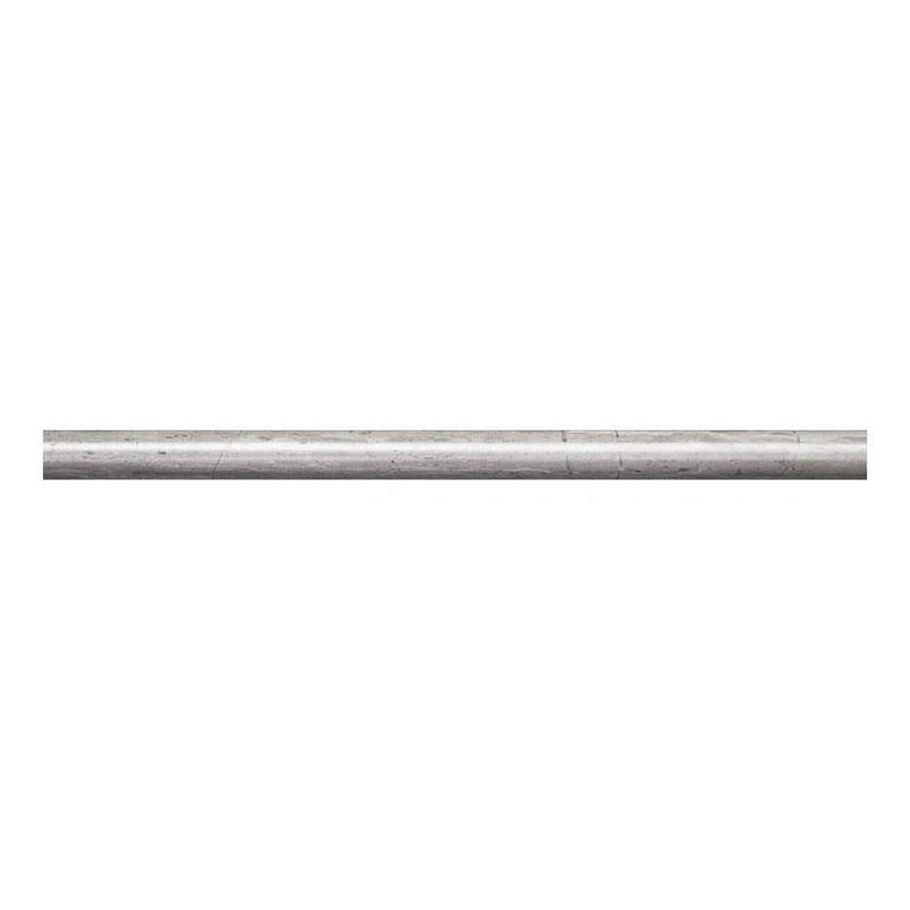Grandis Wooden Gray 0.6 in. x 12 in. Marble Polished Pencil Liner Tile Trim (0.5 sq. ft./case) - 10 Pack price history on PriceWatchPro