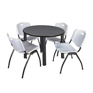 Regency Kahlo 42 in. Square Breakroom Table & 4 Restaurant Stack Chairs -  REG-TPL424229 – SchoolOutlet