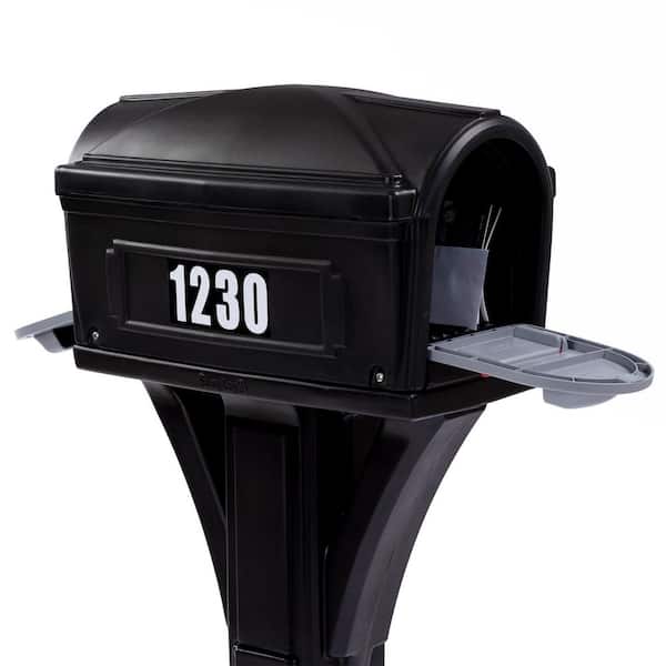 Classic Black / Black Post Mount Mailbox