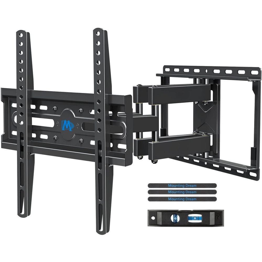 99 lb. TV Wall Mount for 32-65 in. TV, Full Motion TV Bracket with Articulating Dual Arms Max VESA 400 x 400 mm