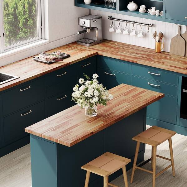 AllForWood Acacia Solid Wood Butcher Block 36x25x1.5