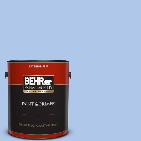 BEHR PREMIUM PLUS 1 gal. #P530-2 Promise Keeping Flat Exterior Paint & Primer