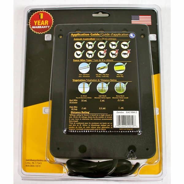 Zareba Electric Fence Controller 115-Volt 10-Mile Low Impedance Energizer 