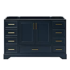 Stafford 54.75 in. W x 21.5 in. D x 34.5 in. H Bath Vanity Cabinet without Top in Midnight Blue