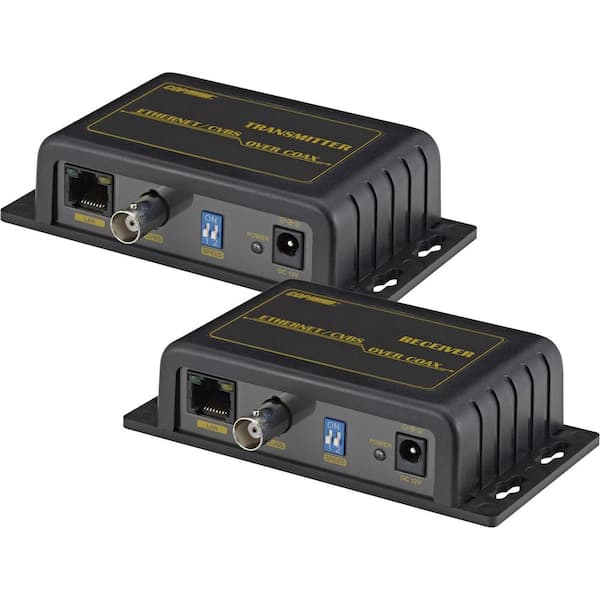 SPT IP LAN and Analog Over Coax Transceiver Extender in Black