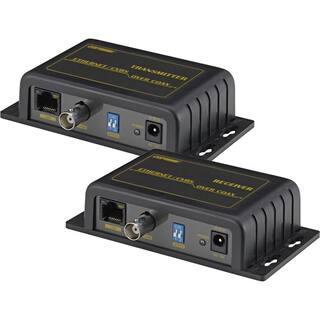 Adattatore Coassiale A Ethernet 1 Paio – Trasmettitore Passivo 10/100Mbps Fino A 220m, Plug-and-Play, Per Telecamere IP E NVR Su Cavo RG59