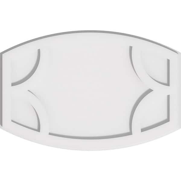 Ekena Millwork 1 in. P X 20 in. W X 13-3/8 in. H Kailey Architectural Grade PVC Contemporary Ceiling Medallion