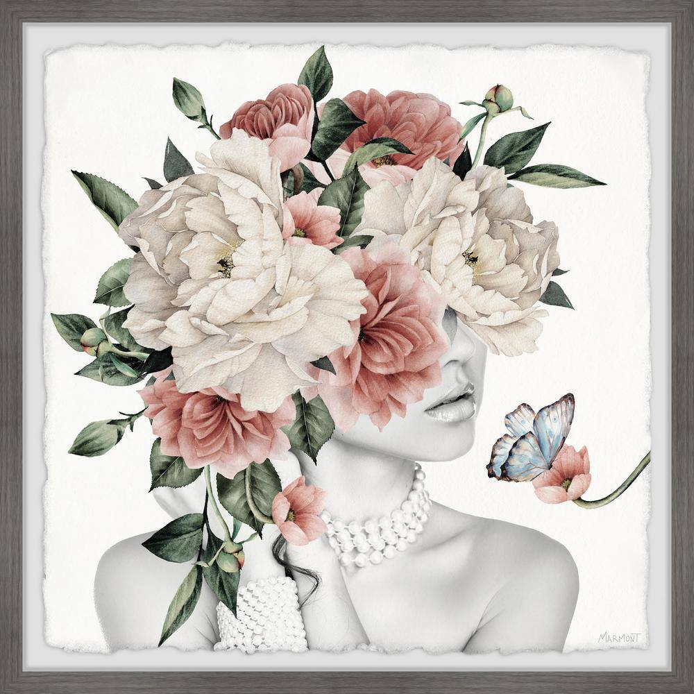 Butterfly Glamour by Marmont Hill Framed People Art Print 18 in. x 18 in.