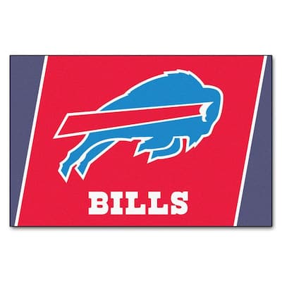 FANMATS Buffalo Bills 3 ft. x 6 ft. Football Field Rug Runner Rug 7345