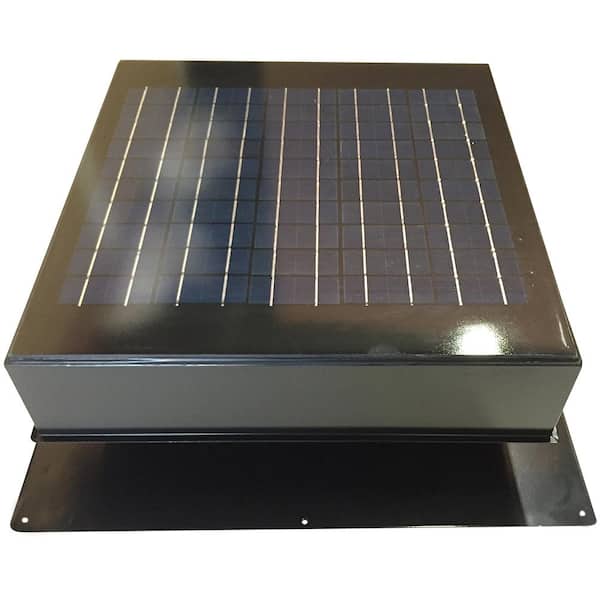 Remington Solar 20-Watt Gray Solar Powered Attic Fan