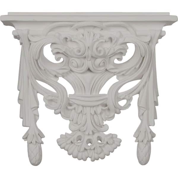 Ekena Millwork 3-7/8 in. x 15-3/4 in. x 14 in. Polyurethane Hurley Shelf