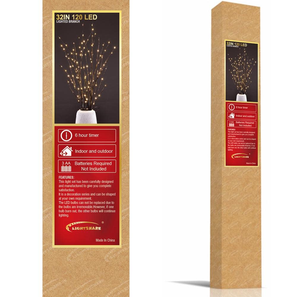 Buy Lighted Willow Branch Artificial Christmas Tree 32in. Mini LED