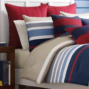 Bradford Navy Striped Duvet Cover Set