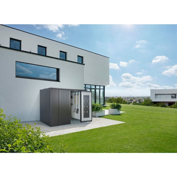 Equipment Locker 230 x L 7.5 ft. W 5 ft. D Metal Shed with Lockable Door in Dark Gray (38 sq. ft)