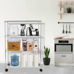 Carbon Steel Kitchen Shelf Floor Standing Multi-Layer Foldable Kitchen –