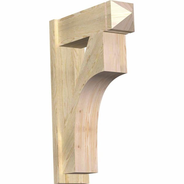 Ekena Millwork 8 in. x 36 in. x 24 in. Westlake Arts and Crafts Rough Sawn Douglas Fir Outlooker
