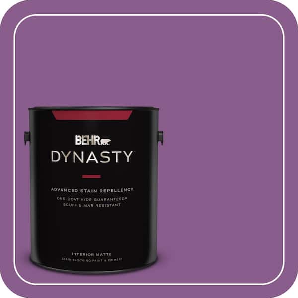 BEHR DYNASTY 1 gal. #670B-7 Candy Violet Matte Interior Stain-Blocking Paint & Primer