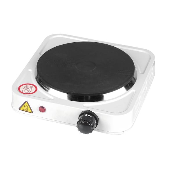 Emerald Single Burner 5.5in White Electric Hot Plate