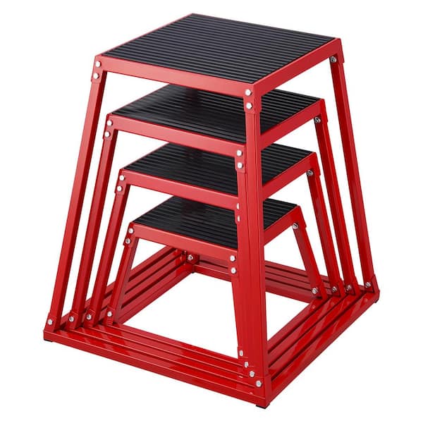 SKYSHALO Plyometric Jump Boxes, 12/18/24/30 in. Plyo Box, Platform and Jumping Agility Box,Anti-Slip Fitness Exercise Step Up Box