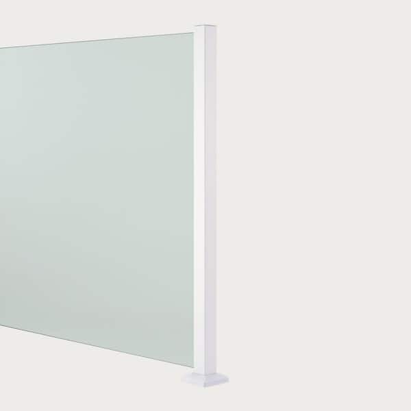 Portia 2 in. x 2 in. x 3.44 ft. White Aluminum 1-Way Metal Fence Post