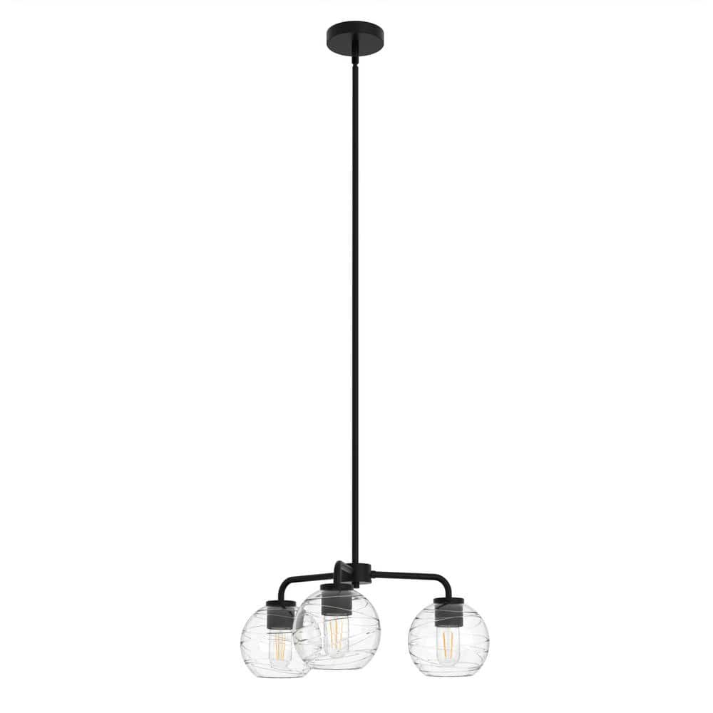 3-Light Black Chandelier Light Fixture for Chic Interior Design with Accessories price history on PriceWatchPro