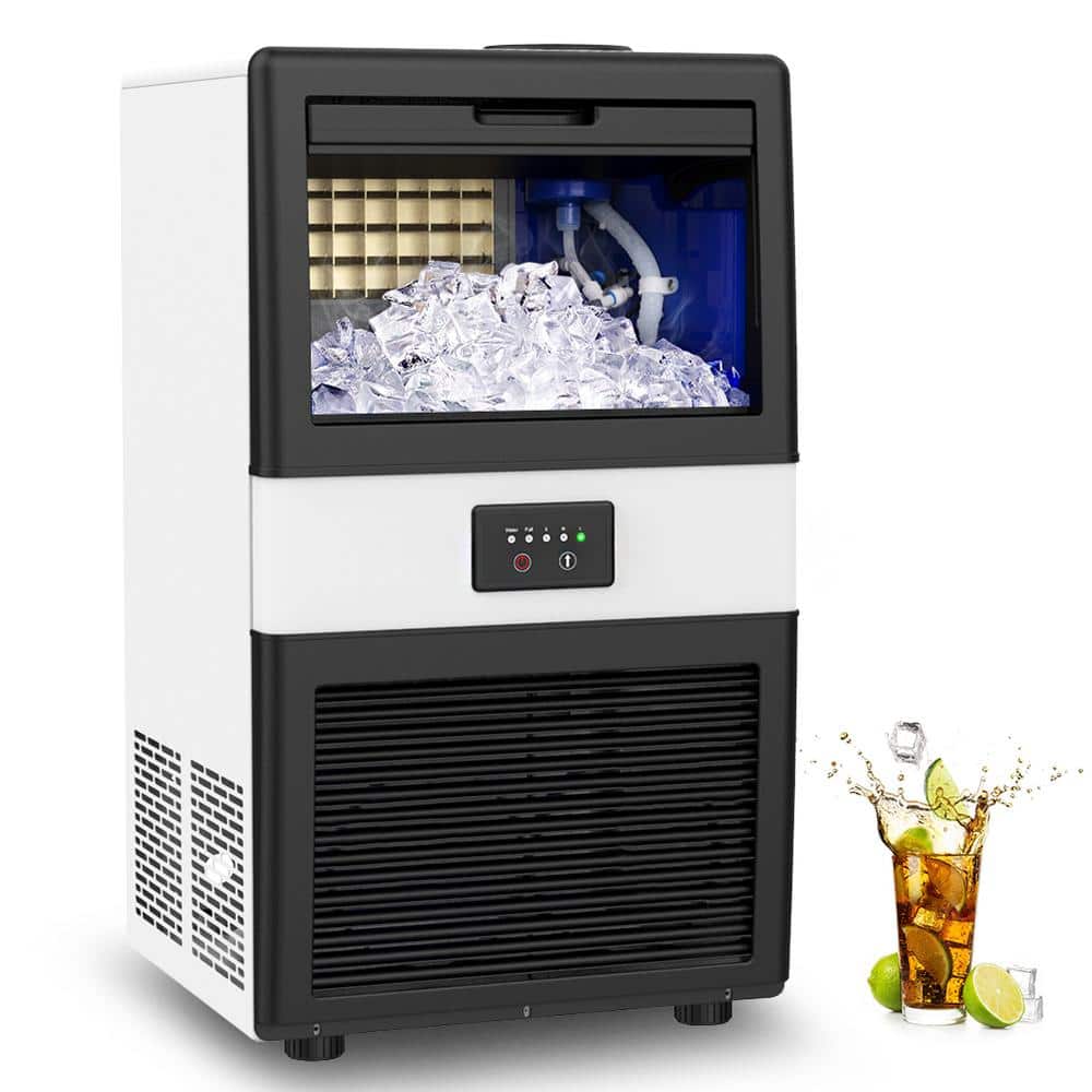 oylus Lifeplus 70 lbs. Daily Production Freestanding Automatic Clear Ice Maker in Black