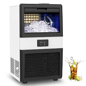 Lifeplus 70 lbs. Daily Production Freestanding Automatic Clear Ice Maker in Black