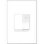 adorne Paddle 15 Amp 277-Volt Single Pole/3-Way Half Size Rocker Light Switch, White